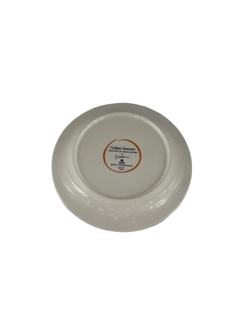 Golden Summer Royal Copenhagen Denmark porcelain, side plate