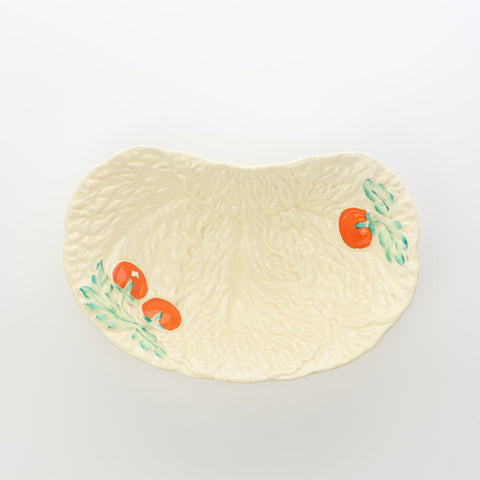 Beswick Ware (England) kidney shaped cream tomato and cabbage leaf dish Servingware Coco Retrotique