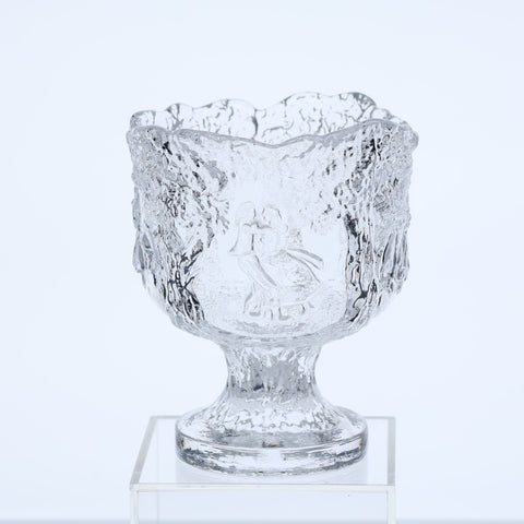 Kosta Boda, Rhapsody Midsummer dance compote bowl by Kjell Engman Glass Coco Retrotique