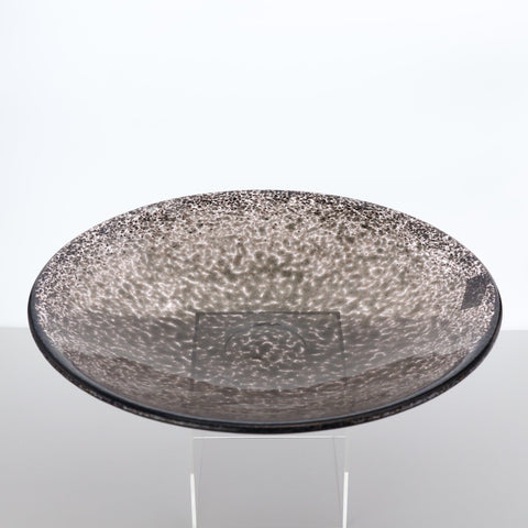 Kosta Boda (Sweden) "Tallus" glass bowl with brown flecks designed by Anna Erhner Glass Coco Retrotique