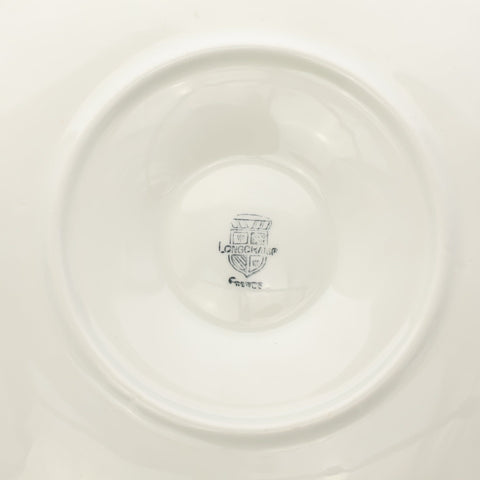 Longchamp (France) cream oyster dish with basket weave design Servingware Coco Retrotique