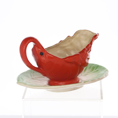 Maruhon Ware (Japan) lobster sauceboat and saucer Servingware Coco Retrotique