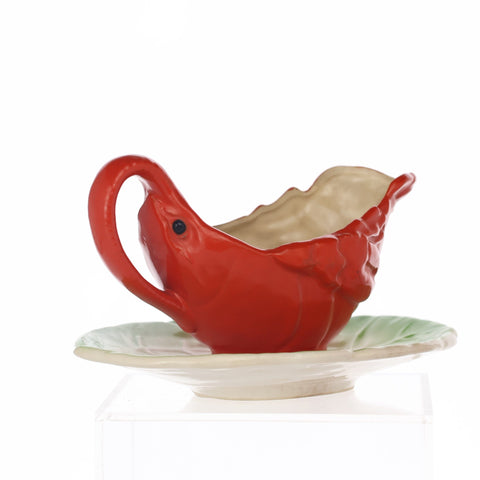 Maruhon Ware (Japan) lobster sauceboat and saucer Servingware Coco Retrotique