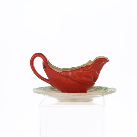 Maruhon Ware (Japan) lobster sauceboat and saucer Servingware Coco Retrotique