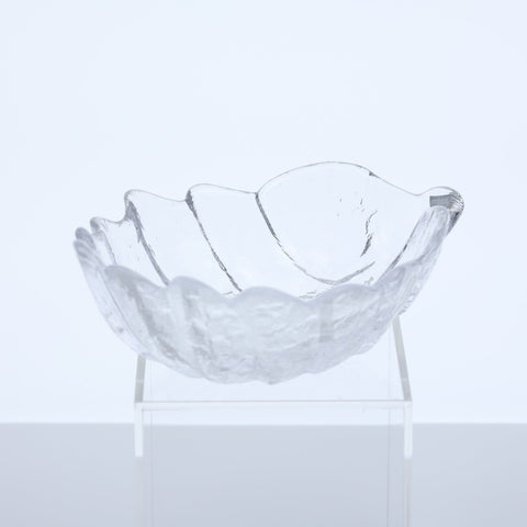 Orrefors Sweden, glass leaf bowl Glass Coco Retrotique