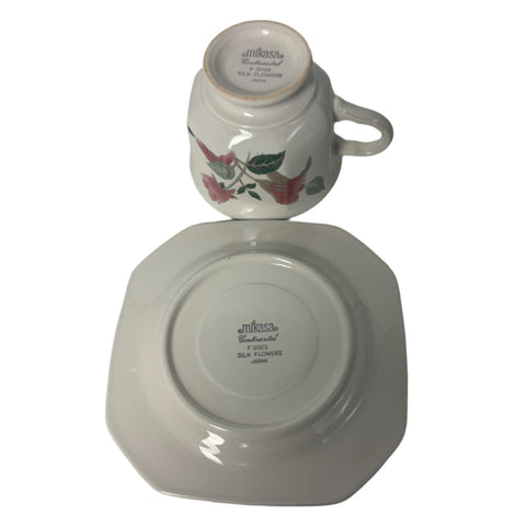 Mikasa (Japan) "Silk Flowers" cup and saucer