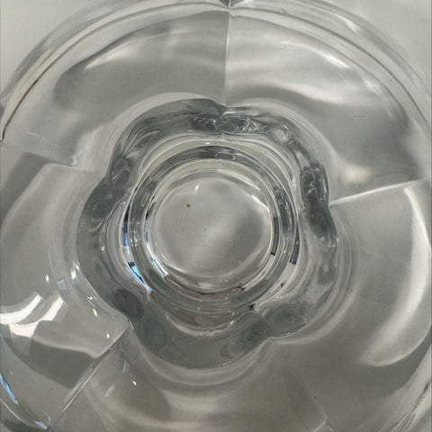 Orrefors (Sweden) Pomona large petal shaped footed glass bowl