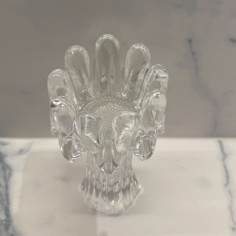 Kosta Boda (Sweden) "Sunflower" larger sized candleholder designed by Göran Wärff 18cm
