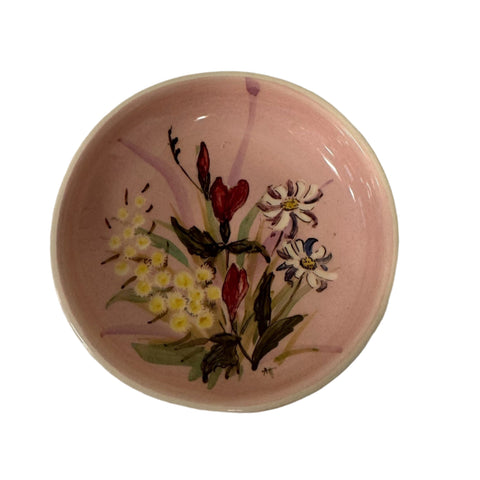 Guy Boyd (Australia) hand-painted wildflower wall plate 15 cm