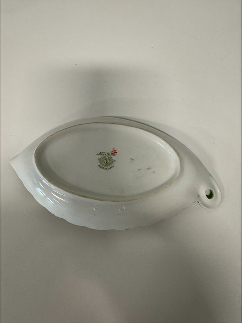 Noritake (Japan) Vintageleaf shape lemon dish 20 cm length
