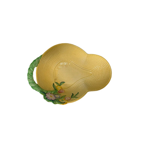 Carlton Ware (England) yellow basket weave bowl, Australian Design