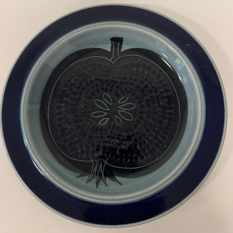 Arabia (Finland) blue fructus, sideplate, Gunvor Olin Gronqvist,
