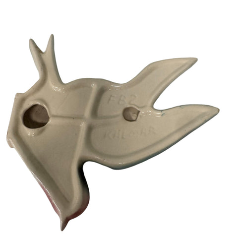 Kalamar (Australia) graduating pair of two ceramic wall hanging birds
