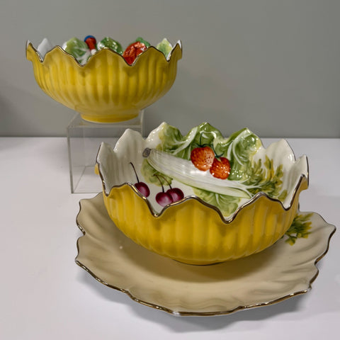 Noritake (Japan) Vintage crab, cabbage and lemon dish
