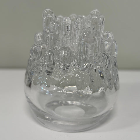 Kosta Boda (Sweden) "Polar" candleholder designed by Göran Wärff signed and numbered