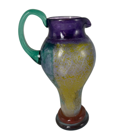 Kosta Boda (Sweden) "Can Can" art glass pitcher by Kjell Engman