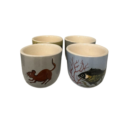 Martin Boyd (Australia) 1950's set of four egg cups