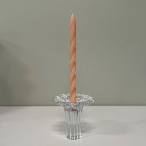 Nybro (Sweden) Silvia Flower glass candlestick