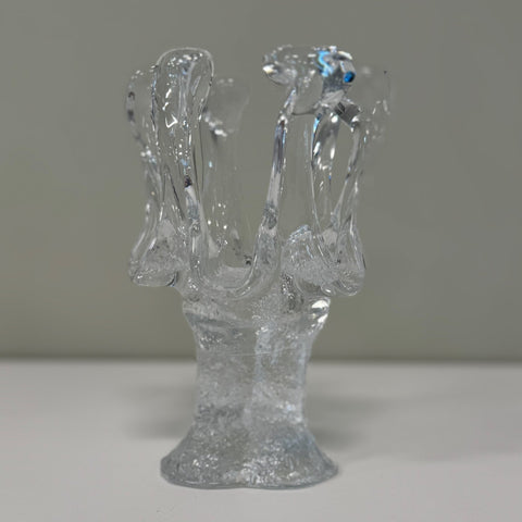 Kosta Boda (Sweden) "Sunflower" large candleholder designed by Göran Wärff