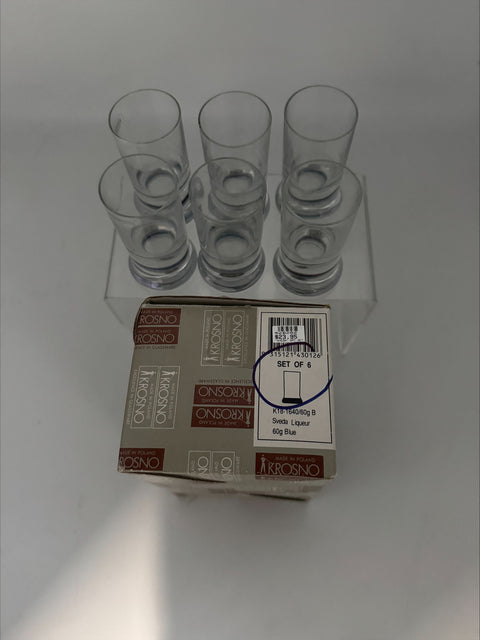 Krosno, Sveda liqueur glasses, boxed set of six