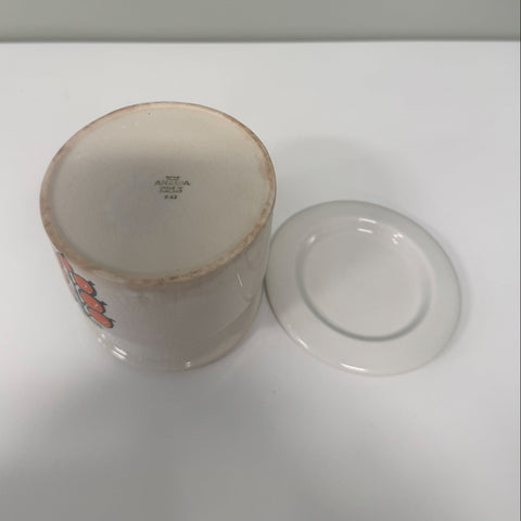 Arabia (Finland) "Tutti Frutti" red currant jam pot designed by Ulla Procope