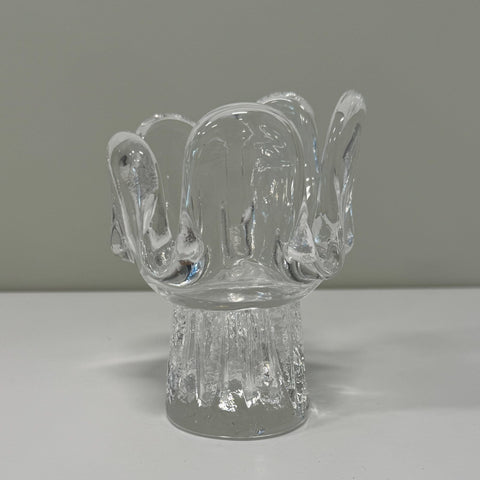 Kosta Boda (Sweden) "Sunflower" medium candleholder designed by Göran Wärff 12.5cm high
