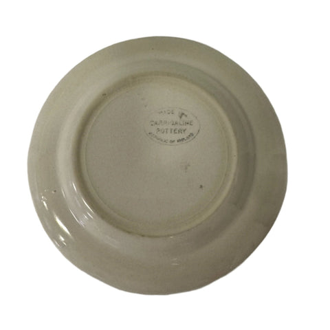 Carrigaline Pottery (Ireland) "Colleen" striped mid-century bread and butter plate