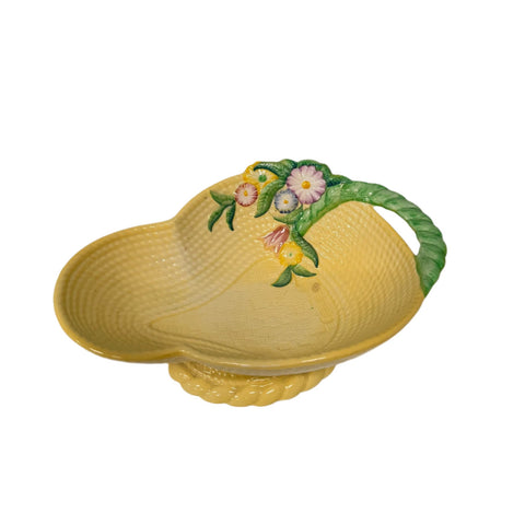 Carlton Ware (England) yellow basket weave bowl, Australian Design