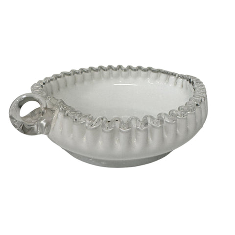 Fenton (United States) ruffled edge candy dish