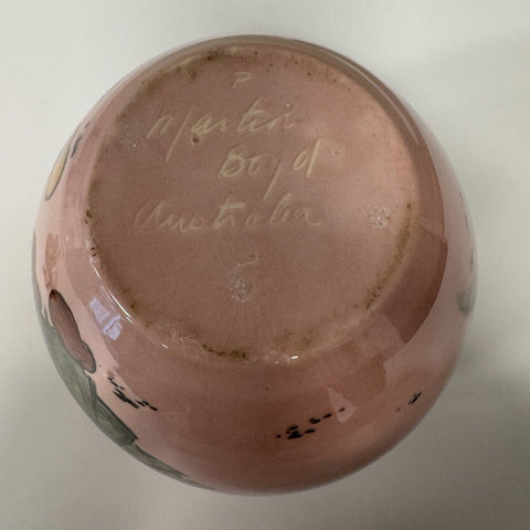 Martin Boyd (Australia) pink biscuit barrel - Dutch scene