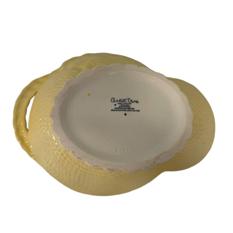 Carlton Ware (England) yellow basket weave bowl, Australian Design