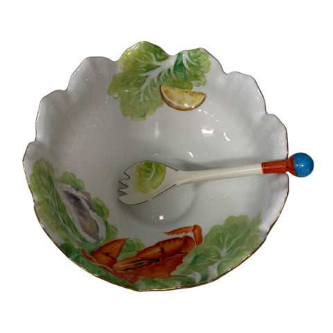 Noritake (Japan) Vintage crab, cabbage and lemon dish