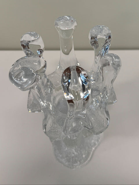 Kosta Boda (Sweden) "Sunflower" large candleholder designed by Göran Wärff