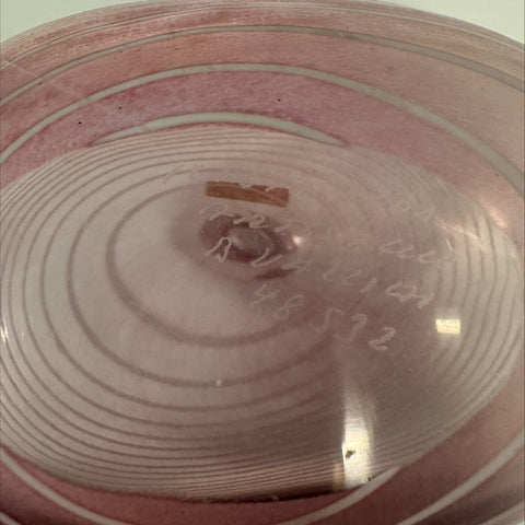 Kosta Boda (Sweden) 'Aprhodite' Bertil Vallien pink iridescent design vase #48532
