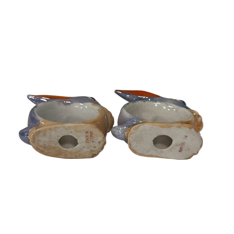 Set of bunny purple lustre napkin rings (Made in Japan / Foreign)