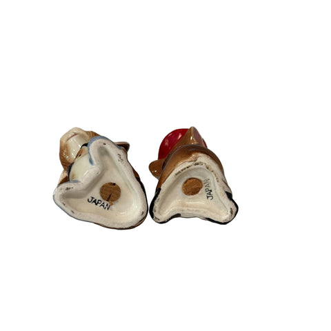 Vintage (Japan) 1950's mouse salt and pepper shakers