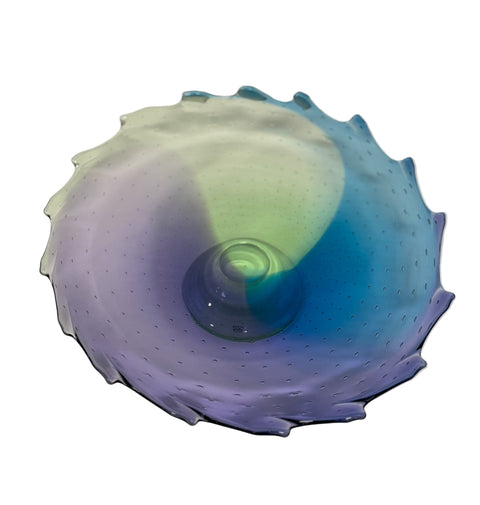 Kosta Boda (Sweden) "Poppy" large dish designed by Kjell Engman