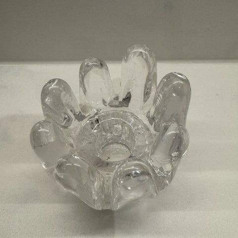 Kosta Boda (Sweden) "Sunflower" small sized candleholder designed by Göran Wärff 7cm