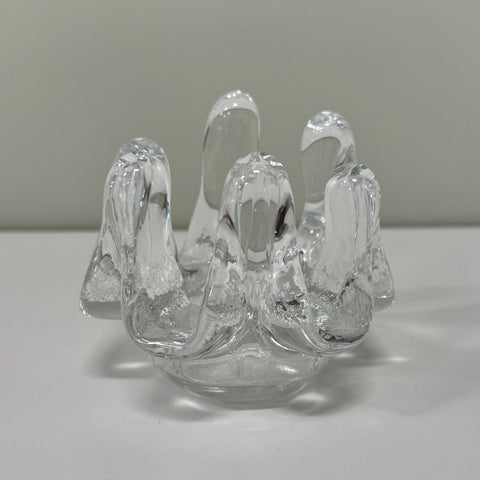 Kosta Boda (Sweden) "Sunflower" small candleholder designed by Göran Wärff