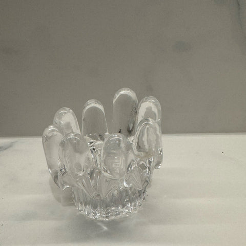 Kosta Boda (Sweden) "Sunflower" small sized candleholder designed by Göran Wärff 7cm