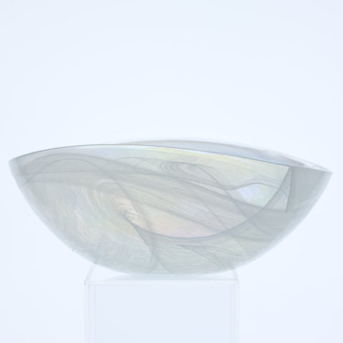 Vetro Artistico Murano, glass bowl with white swirls Glass Coco Retrotique