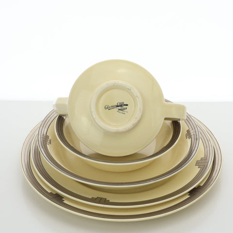 Wilkinson (England) "Odilion" servingware designed by Clarice Cliff Servingware Coco Retrotique