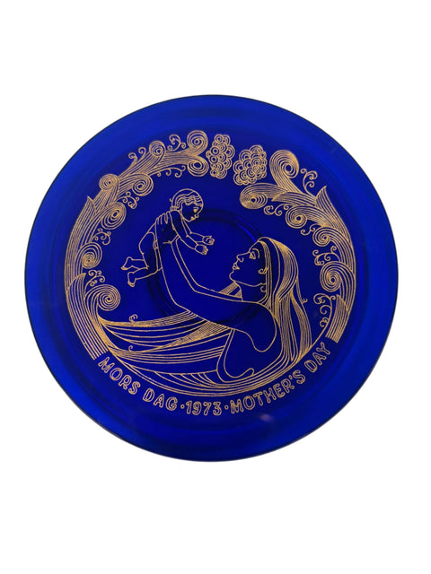 Orrefors Sweden, Mother's Day plate from 1973 (boxed)