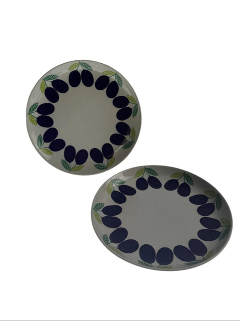 Arabia (Finland) "Pomona" plum salad plate 19.5 cm designed by Raija Uosikkinen