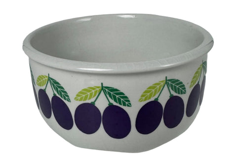 Arabia (Finland) "Pomona" plum bowl designed by Raija Uosikkinen