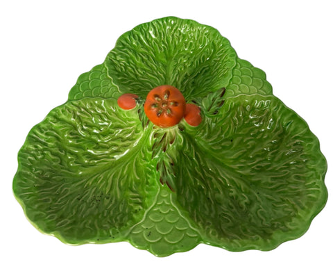 Beswick(England) green tomato salad segmented dish