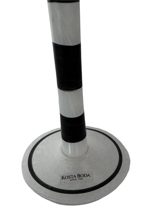 Kosta Boda (Sweden) Tulipa, Ulrica Hydman Vallien Black wine glass 25 cm high
