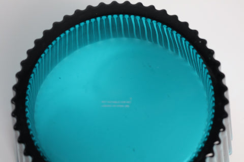 Kosta Boda (Sweden) Cupcake Turquoise glass serving bowl 17 cm by 10 cm
