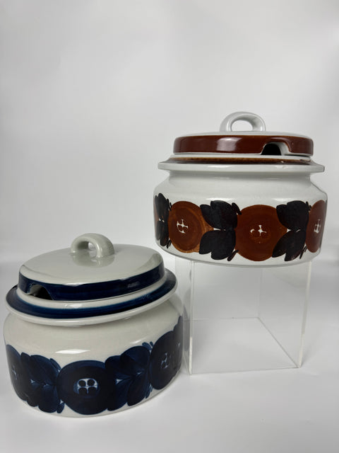 Arabia (Finland) Anemone Stoneware Casserole Soup Tureen Serving Bowl with Lid Ulla Procope