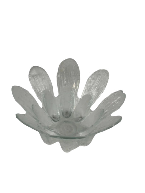 Iittala (Finland) clear Textured Flower Petals Centerpiece Bowl